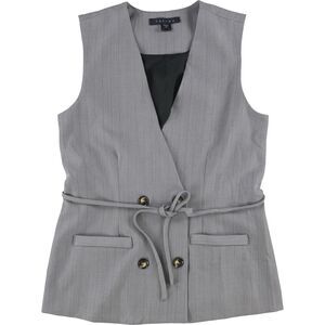 Tullea Womens Pin Stripe Outerwear Vest, NWT